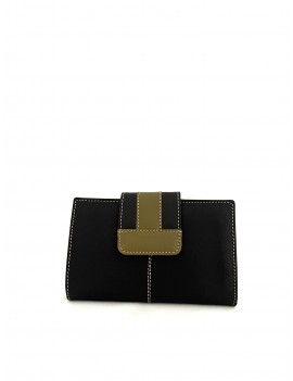 Cartera piel mujer bicolor